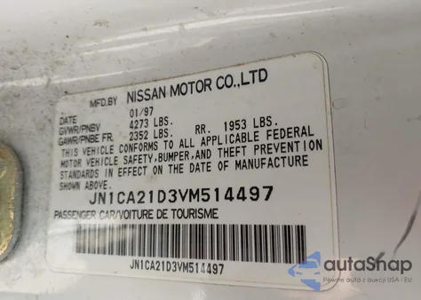 1997 Nissan Maxima Gle/Gxe/Se from USA, damaged, VIN JN1CA21D3VM514497